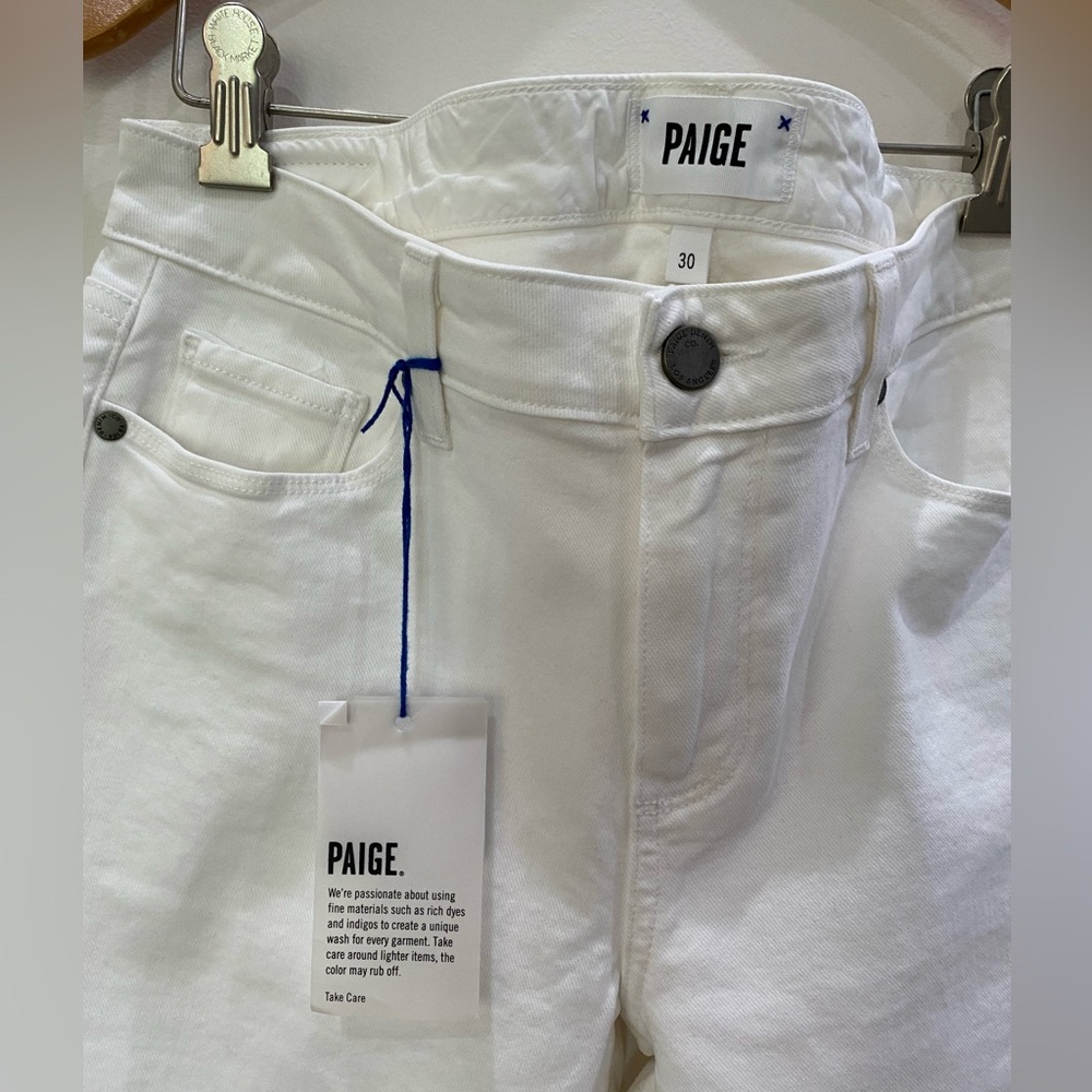 PAIGE Women's White Skinny Jeans - Picture 4 of 5